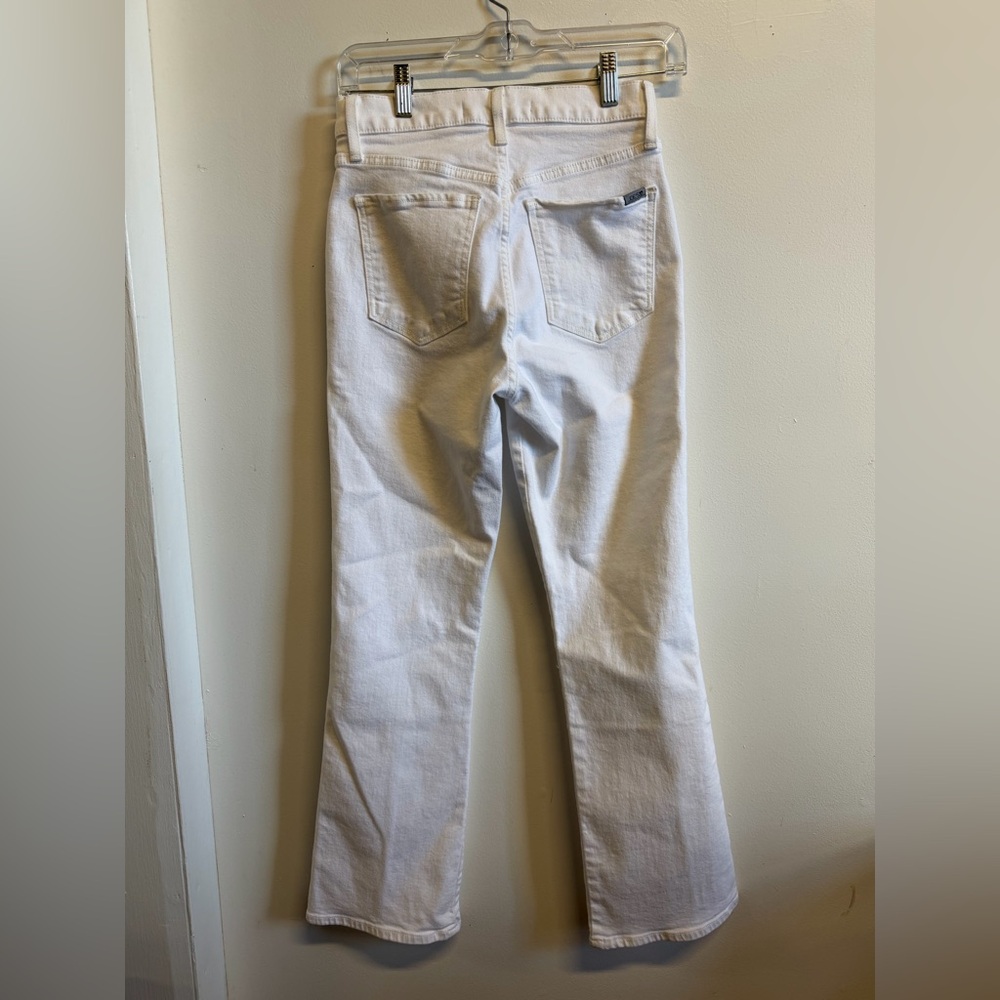 Joe's Jeans White High Rise Flare Jeans Size 25 Patch Pocket - Picture 2 of 8